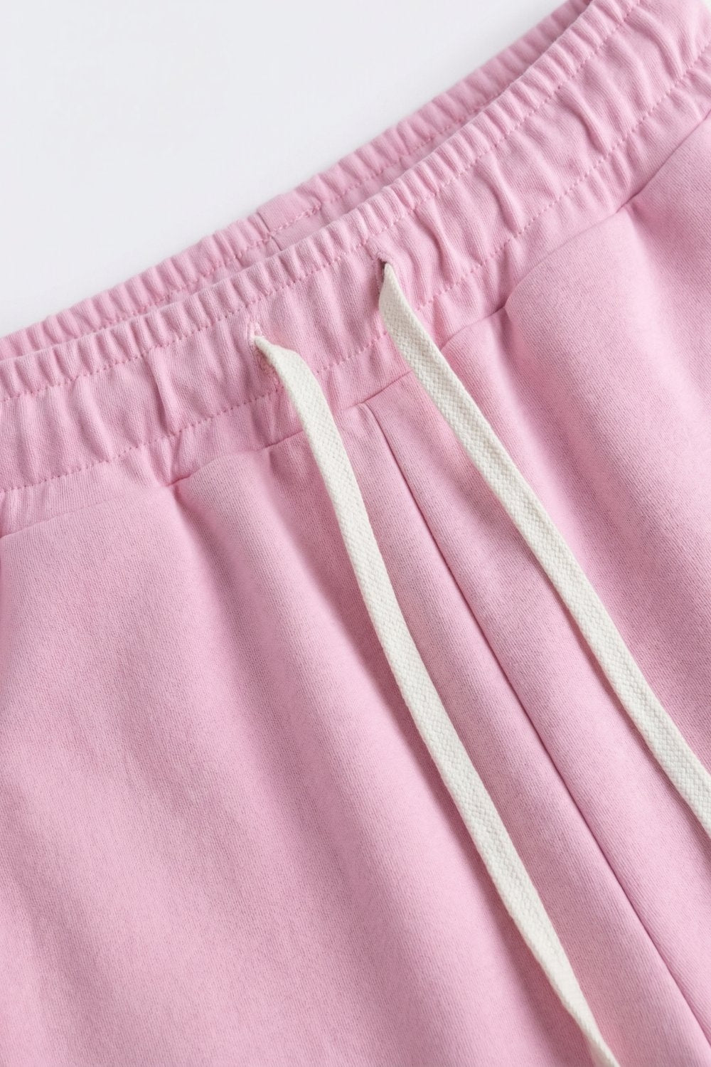 Calças Jogger em Rosa, Corte Descontraído com Cordão