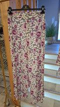 Calças Floral Rosa e Roxo
