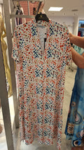 Vestido Branco Floral Multicolor