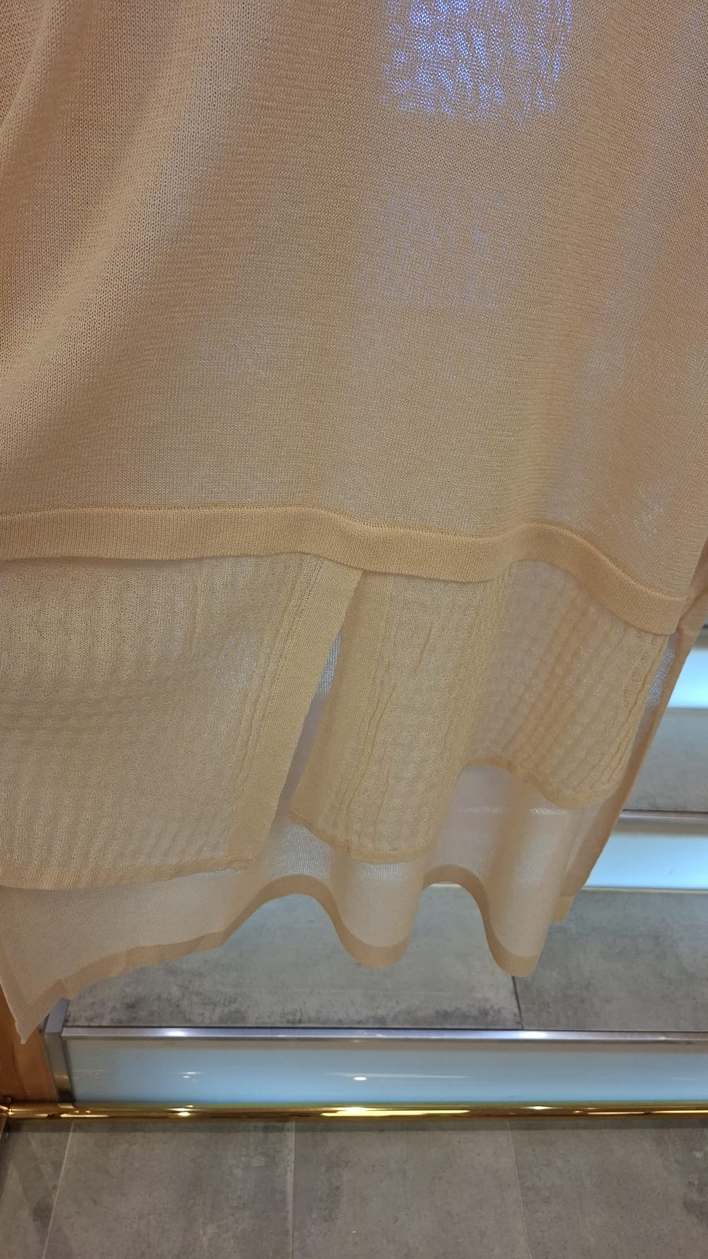 Camisola Oversized Bicolor Creme