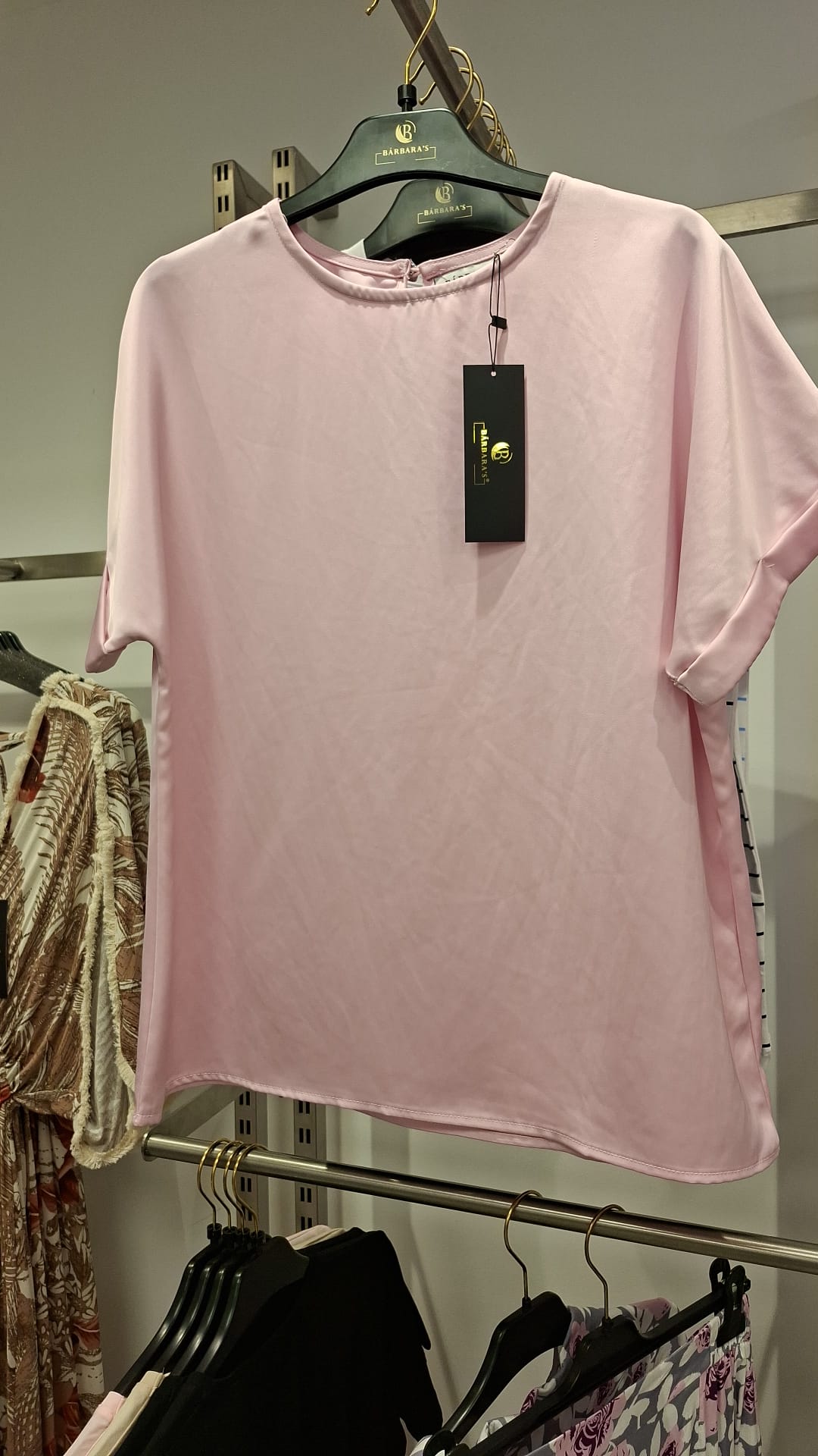 Blusa Cetim Rosa