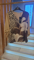 Casaco Estampado Animal e Floral