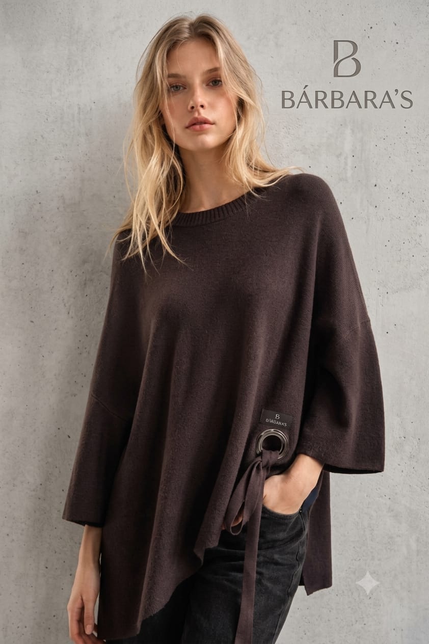 Camisola Oversize com Laço Lateral (2)