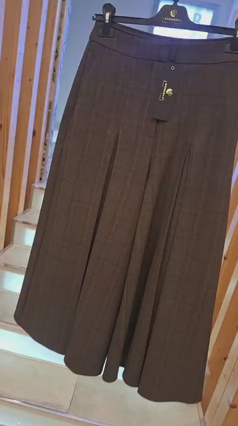 Calças Culotte Padrão Príncipe de Gales